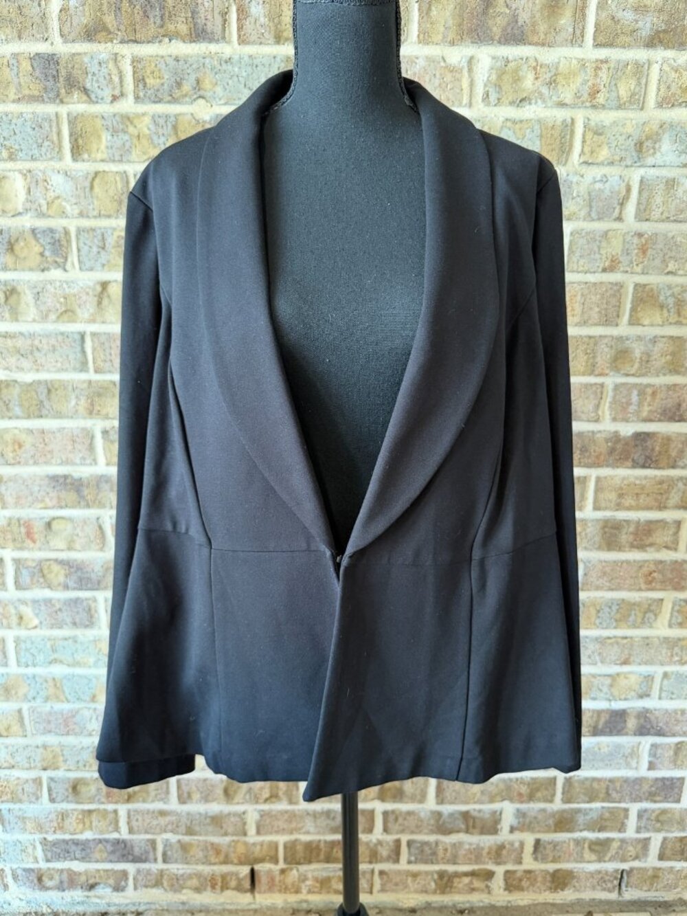 TORRID studio black ponte peplum blazer size 3X long sleeve business casual